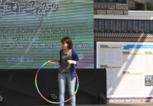 수원 월드컵경기장 중앙광장에서 훌라이프 대결