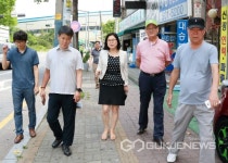 유화 안산시의회 기획행정위원장,보행환경 개선위한 현장활동