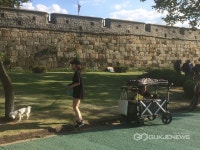 가을 나들이 나온 가족들