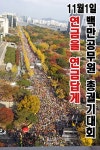 전국공무원노동조합 11.1 100만공무원총궐기대회