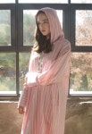 hashtag9 헤시테그9 [hashtag9] HOOD STRIPE MAXI ONEPIECE Red
