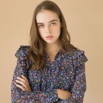 hashtag9 헤시테그9 [hashtag9] CHIFFON FLOWER PRINT SLIP ONEPIECE Purple