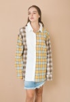 hashtag9 헤시테그9 [hashtag9] MULTI FABRIC MIX SHIRTS Yellow