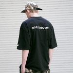 Massnoun 매스노운 [Massnoun] DIFFERENT REFLECTIVE OVER-FIT T-SHIRTS MSETS002-BK