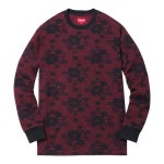 Supreme 슈프림 [Supreme] Lace L/S Top Burgundy