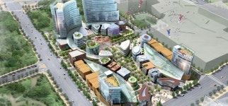 송도 지식기반지원 상업용지 개발계획 | PROJECT | HAEAHN Architecture 송도 지식기반지원 상업용지 개발계획