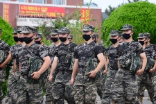 해병닷컴 - 해병대 신병 1260기 5교육대 4주차 - 목봉체조 및 격투봉 훈련 등