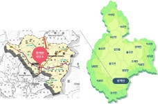 쌍백면 - 쌍백면 행정지도 | 합천군 행정지도 | 합천군
