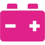 Barbie pink car battery icon - Free barbie pink battery icons