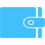 Caribbean blue wallet 4 icon - Free caribbean blue wallet icons