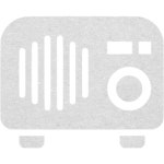 Cardboard tabletop radio icon - Free cardboard appliances icons - Cardboard icon set