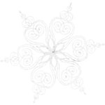 Gray paper snowflake 29 icon - Free gray paper snowflake icons - Gray paper icon set