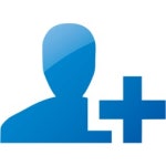 Web 2 blue add user icon - Free web 2 blue user icons - Web 2 blue icon set