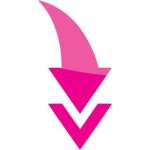Web 2 deep pink arrow 241 icon - Free web 2 deep pink arrow icons - Web 2 deep pink icon set