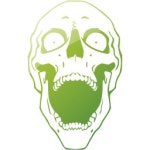 Web 2 green skull 65 icon - Free web 2 green skull icons - Web 2 green icon set