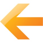 Web 2 orange arrow 282 icon - Free web 2 orange arrow icons - Web 2 orange icon set