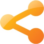 Web 2 orange sharethis icon - Free web 2 orange social icons - Web 2 orange icon set
