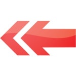 Web 2 red arrow 124 icon - Free web 2 red arrow icons - Web 2 red icon set