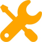 Orange settings 24 icon - Free orange settings icons