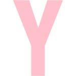 Pink letter y icon - Free pink letter icons