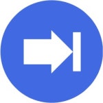 Royal blue arrow 6 icon - Free royal blue arrow icons
