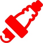 Free red spark plug icon - Download red spark plug icon