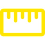 Free yellow length icon - Download yellow length icon