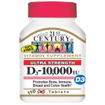 iHerb.com - 상품평 -21st Century, 비타민 D3 울트라 스트렝스, 10,000 IU, 110 타블릿