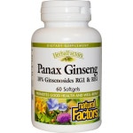 iHerb.com - 상품평 -Natural Factors, HerbalFactors, Panax Ginseng, 60 Softgels