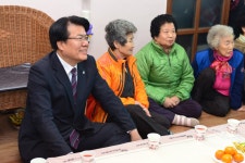 포토에세이(상세) - 송학면 입석1리경로당 새해인사 - 열린시장실