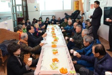 포토에세이(상세) - 송학면 입석1리경로당 새해인사 - 열린시장실