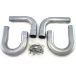 Patriot Exhaust H7402: Side Pipe Universal Hookup Kit 2-1/2 Inlet/Outlet Sizes | JEGS