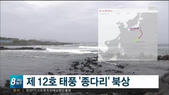 태풍 종다리 북상, 한반도 강한 비와 강풍 예상