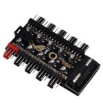 조이젠 티테크놀로지 (T-PWM-IDE10F) 쿨러 PWM 10분배 팬허브 4P