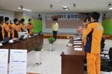  김윤주 군포시장, 군포소방서 을지연습장 방문 격려