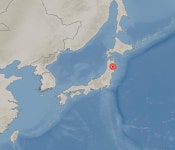  일본 이와테현에서 지진 발생