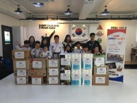  MTA두상진태권도장, 군산시 드림스타트 아동가정 후원물품 전달