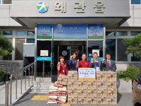 칠곡군, 정광일 엘레자 뷰티 왜관읍 지점장, 왜관읍에 쌀, 라면 기탁