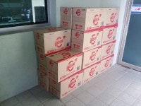  고성소방서, 감사의 격려물품 쇄도