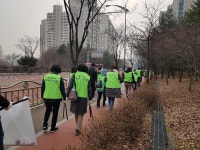  용인시 수지구 신봉동, 4개 민간단체 봄 맞아 주요도로 대청소