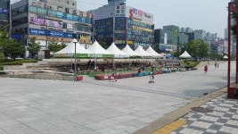 안산문화재단, 태양을 피하는 방법 문화광장 그늘막 쉼터에서 쉬어가세요