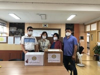 경인투데이뉴스 양평군 바르게살기운동 강상면위원회, 학생들을 위한 소독용 물티슈 전달