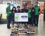 경인투데이뉴스 안산시 백운동 1사1경로당 사랑의 쌀 후원