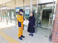 경인투데이뉴스 안산소방서, 익명의 남성이 놓고 간 마스크 사회복지시설 전달