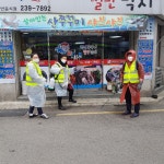 경인투데이뉴스 수원시 권선구, 권선2동, 맛고을 상가번영회 신종 코로나19 방역활동 펼쳐
