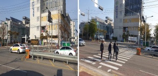 경인투데이뉴스 서산시, 서산의료원 정문 앞 횡단보도 설치!