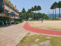 번천초등학교 친환경운동장 조성사업 흙콘크리트 구매 [라펜트 조경소재]