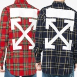  [해밀럭스]*18SS*OMGA001 우 백로고 플란넬 체크 셔츠(레드 루플랫  