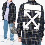  [해밀럭스]*18SS*OMGA001 우 백로고 플란넬 체크 셔츠(레드 루플랫  