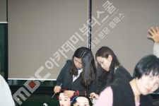 MBC아카데미뷰티스쿨 - 헤어자격증 수업중